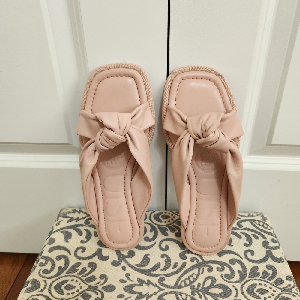 Louise et Cie Women's Knotted Slide Sandal - Blush Pink - Picture 5 of 7